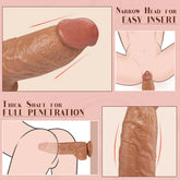 Titan Embrace - Thick Realistic Silicone Dildo 7.67 Inch